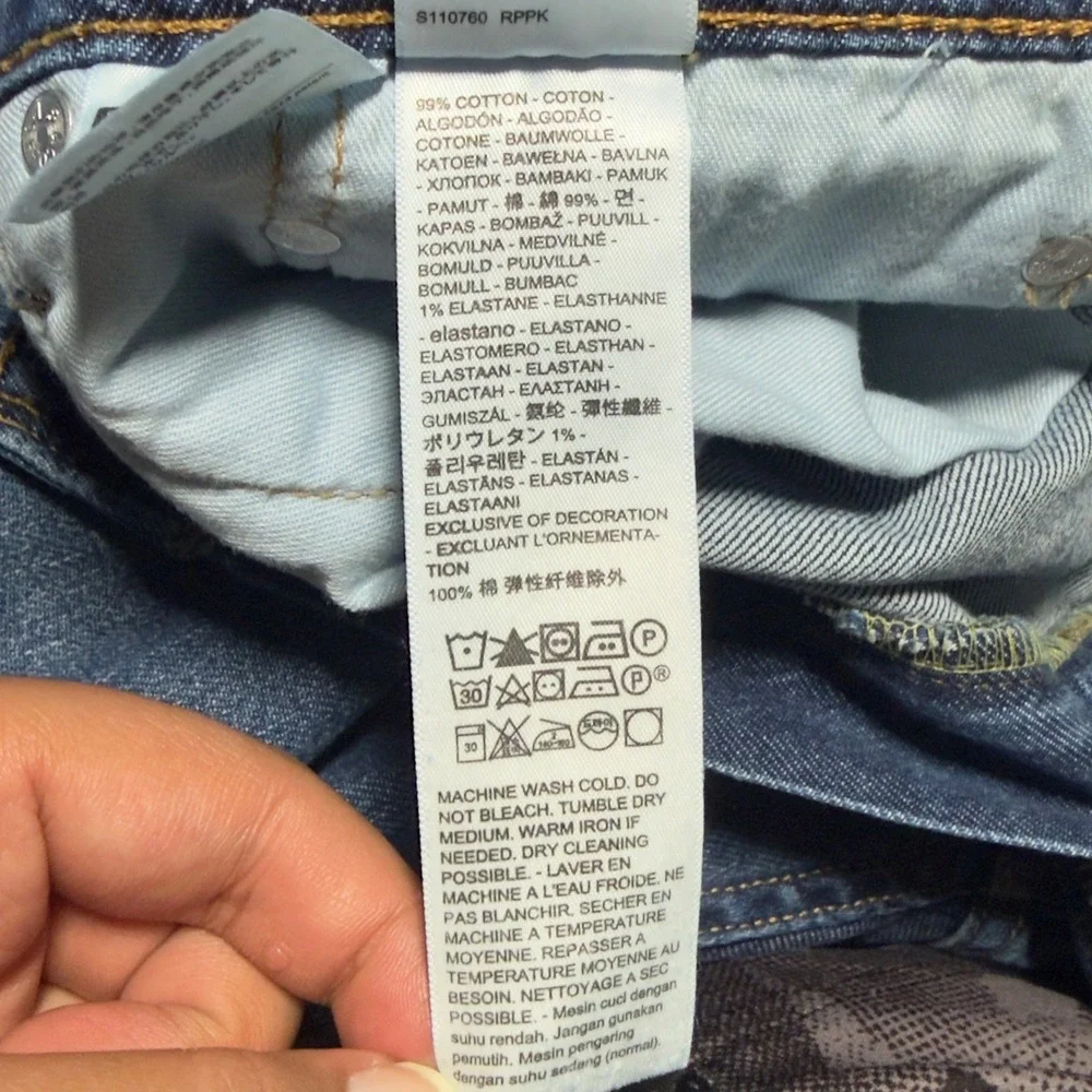 Levi's 505 Regular Fit Jeans Mens 40x32 Blue Excellent Straight Leg Stretch